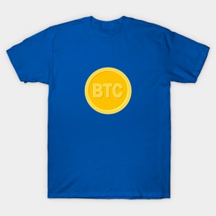 Bitcoin BTC Coin Icon T-Shirt